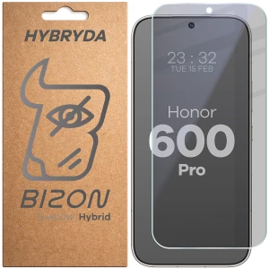 Prywatyzujące szkło hybrydowe Bizon Hybrid Shadow do Honor 600 Pro 5G, matowe