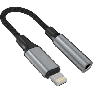 Adapter audio z Lightning (męskie) do Minijack 3.5 mm (żeńskie), FIXED Link, ciemnoszary