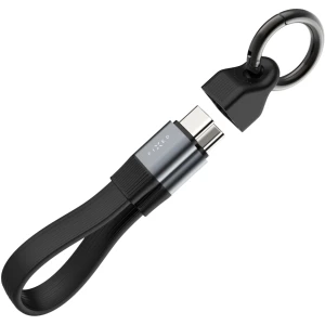 Kabel z karabińczykiem USB-C - USB-C, 240W PD, 4K/60Hz, Fixed Clip Cable, USB 3.2 gen 2, czarny