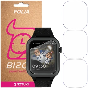 Folia ochronna na ekran zegarka Bizon Watch Film HydroFlex do Garett Kids Essa 2 AI 4G, 3 sztuki