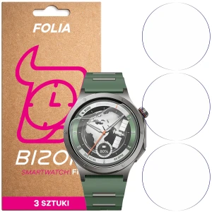 Folia ochronna na ekran zegarka Bizon Watch Film HydroFlex do OnePlus Watch 4, 3 sztuki