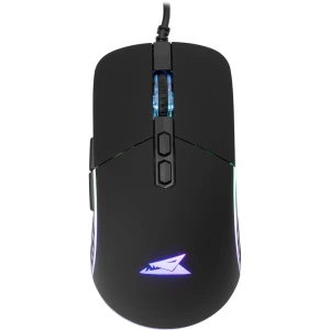 Mysz gamingowa RGB Baracuda NAUTILUS 12800 DPI, 7 przycisków, czarna