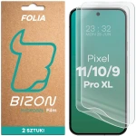 Folia hydrożelowa na ekran Bizon Film Hydrogel Front Duo do Google Pixel 11 Pro XL / 10 Pro XL / 9 Pro XL, 2 sztuki