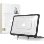 Etui pancerne Tech-Protect Kevlar Pro do Macbook Neo 13 2026, czarno / przezroczyste