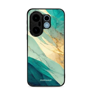 Etui ochronne do Vivo X200 FE, Mobiwear Glossy Case, turkusowy marmur