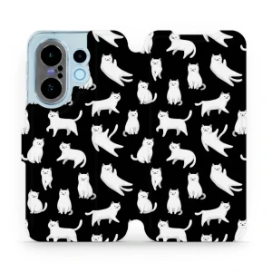 Etui z klapką do Vivo X200 FE, Mobiwear Book, kotki luna