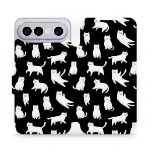Etui z klapką do Vivo X300 FE, Mobiwear Book, kotki luna