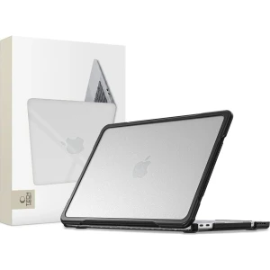 Etui dwuczęsciowe Tech-Protect Velar do Macbook Neo 13 2026, przezroczyste z czarną ramką