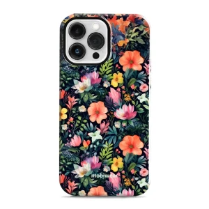 Etui ochronne do iPhone 13 Pro Max, Mobiwear Elite Pro, kolorowo-kwieciste