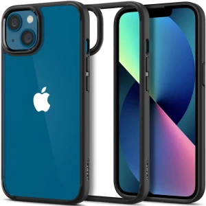 OUTLET: Etui Spigen Ultra Hybrid iPhone 13, przezroczyste / czarne