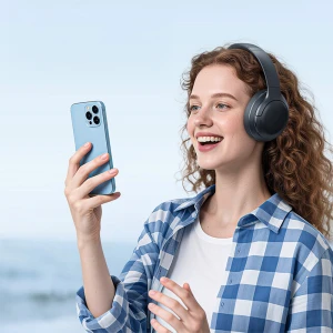 OUTLET: Bezprzewodowe słuchawki nauszne Baseus Bass BH1 Lite, Bluetooth 6.0, czarne