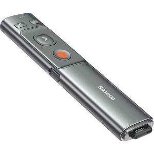 OUTLET: Wskaźnik laserowy Baseus Orange Dot, bezprzewodowy, do prezentacji, szary
