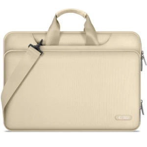 OUTLET: Torba na laptopa 15-16" na ramię, Tech-Protect Pocket Bag, beżowa