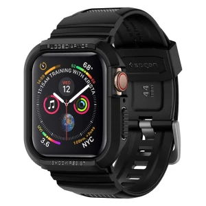 OUTLET: Etui z paskiem Spigen Rugged Armor Pro do Apple Watch 45 / 44 mm, czarne