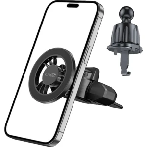 OUTLET: Uchwyt samochodowy, magnetyczny do kratki nawiewu / slotu CD do MagSafe Tech-Protect N56 Magnetic CD & Vent Car Mount, czarne