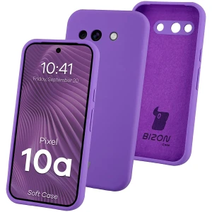 Silikonowe etui Bizon Soft Case do Google Pixel 10a, fioletowe
