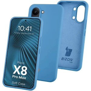 Silikonowe etui Bizon Soft Case do Xiaomi POCO X8 Pro Max, niebieskie