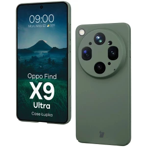 Etui Bizon Case Łupka do Oppo Find X9 Ultra, zielone