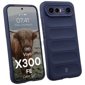 Pancerne etui Bizon Case Tur do Vivo X300 FE, granatowe
