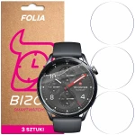 Folia ochronna na ekran zegarka Bizon Watch Film HydroFlex do Xiaomi Watch S5, 3 sztuki