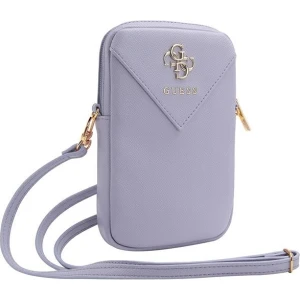 Torebka uniwersalna na telefon Guess  18,5 x 13 cm, fioletowa