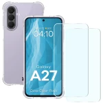 Elastyczne etui + 2x szkło hartowane Bizon Case Clear Pack do Galaxy A27 5G