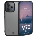 Etui Bizon Case Angelo do Vivo V70 5G, przydymione z czarną ramką