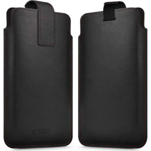 OUTLET: Etui uniwersalne Tech-Protect SM65 Universal Phone Pouch 6" - 6,9", czarny z czerwonymi elementami