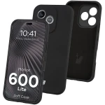 Silikonowe etui Bizon Soft Case do Honor 600 Lite 5G, czarne