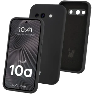 Silikonowe etui Bizon Soft Case do Google Pixel 10a, czarne