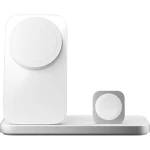 Ładowarka indukcyjna Nomad Stand One Max 4th Gen., do MagSafe, Qi 2.2, 25W, kabel USB-C 2 m, biało-srebrna