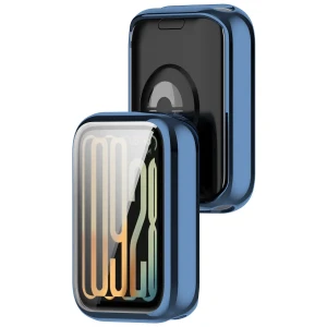 Etui z osłoną ekranu Bizon Case Watch Felipe do Xiaomi Smart Band 10 Pro, niebieskie