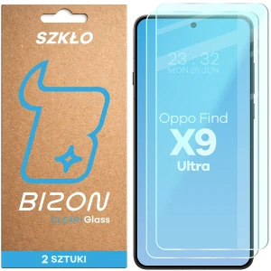 Szkło hartowane Bizon Glass Clear Duo do Oppo Find X9 Ultra, 2 sztuki
