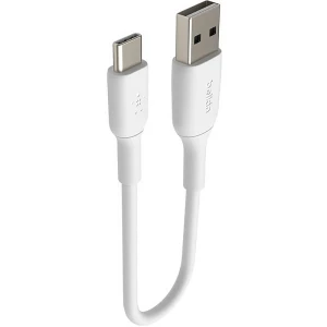 OUTLET: Kabel Belkin Boost Charge PVC do Android Auto USB-A do USB-C 15W 15cm, biały