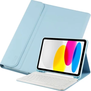 OUTLET: Etui z klawiaturą Tech Protect SC Pen +  Keyboard do iPad 11 / 10 gen. 2025 / 2022, jasnoniebieskie