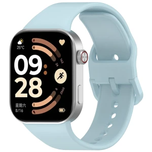 Silikonowy pasek Bizon Strap Watch Silicone do Xiaomi Redmi Watch 6 / 5 / 4 /Smart Band 10 Pro / 9 Pro / 8 Pro, błękitny