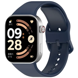 Silikonowy pasek Bizon Strap Watch Silicone do Xiaomi Redmi Watch 6 / 5 / 4 /Smart Band 10 Pro / 9 Pro / 8 Pro, granatowy