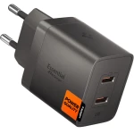 Ładowarka sieciowa GaN 2x USB-C, 47W, Spigen Essential EE472EU, szara