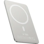Cienki powerbank indukcyjny Qi, Baseus PicoGo AM41 do MagSafe, 5000mAh, 20W + kabel USB-C 60W 30 cm, tytanowy