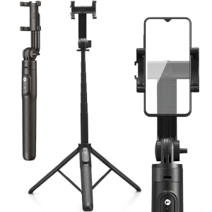 OUTLET: Uchwyt, kijek, statyw Forcell F-GRIP S150XL Bluetooth Selfie Stick, Tripod, czarny