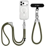 OUTLET: Uniwersalna smycz do telefonu, sznurek C10S Rope Crossbody & Wrist Tech Protect, ciemnozielona