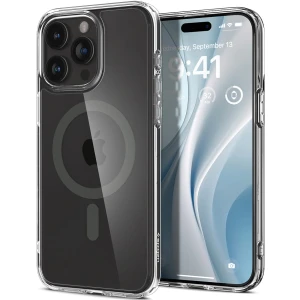 OUTLET: Etui Spigen Ultra Hybrid Mag MagSafe do iPhone 15 Pro Max, przezroczysto-szare