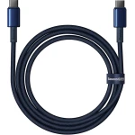 Kabel Baseus Tungsten Gold USB-C do USB-C, PD 100W, 480Mb/s, 1 m, granatowy