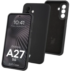 Silikonowe etui Bizon Soft Case do Galaxy A27 5G, czarne