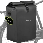 Sakwa rowerowa boczna, na bagażnik Vayox VA0444B 25L, czarna