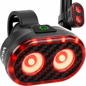 Lampka rowerowa tylna 200lm, światło stop, Vayox VAR200 IPX6 700mAh, czarna