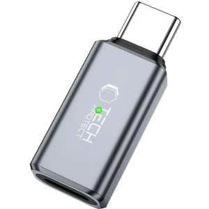OUTLET: Adapter do przesyłu dźwięku Tech-Protect UltraBoost Audio, przejściówka Lightning na USB-C, szary
