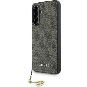 OUTLET: Etui Guess 4G Charms Collection do Galaxy A56 5G, brązowe