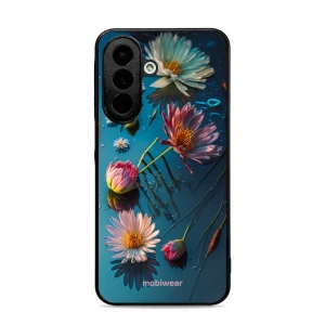 Etui ochronne do Galaxy A27 5G, Mobiwear Glossy Case, niebiesko-kwieciste