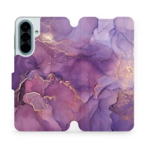 Etui z klapką do Galaxy A27 5G, Mobiwear Book, fioletowe